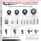 Service Caster 5 Inch Black Polyurethane Wheel Swivel 58 Inch Threaded Stem Caster with Brake SCC SCC-TS20S514-PPUB-BLK-PLB-58212 - alternate 2